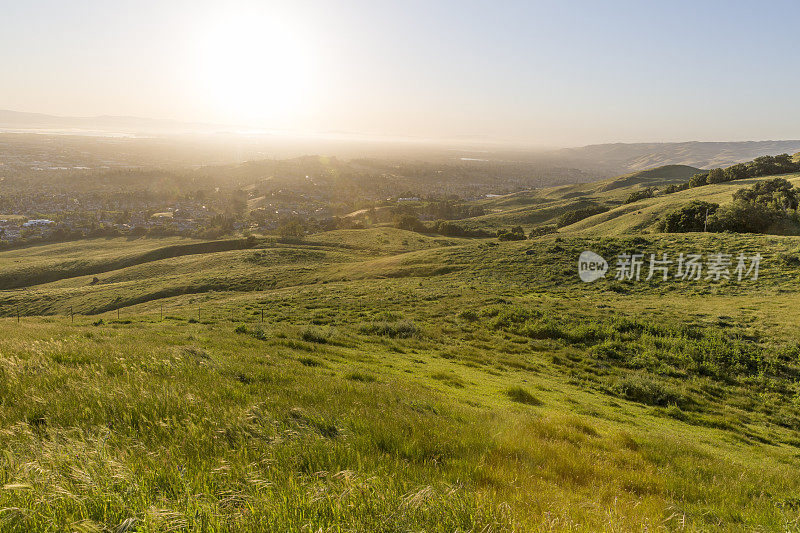 从Mission Peak俯瞰旧金山湾区